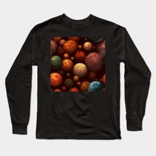 Planets Pattern Long Sleeve T-Shirt
